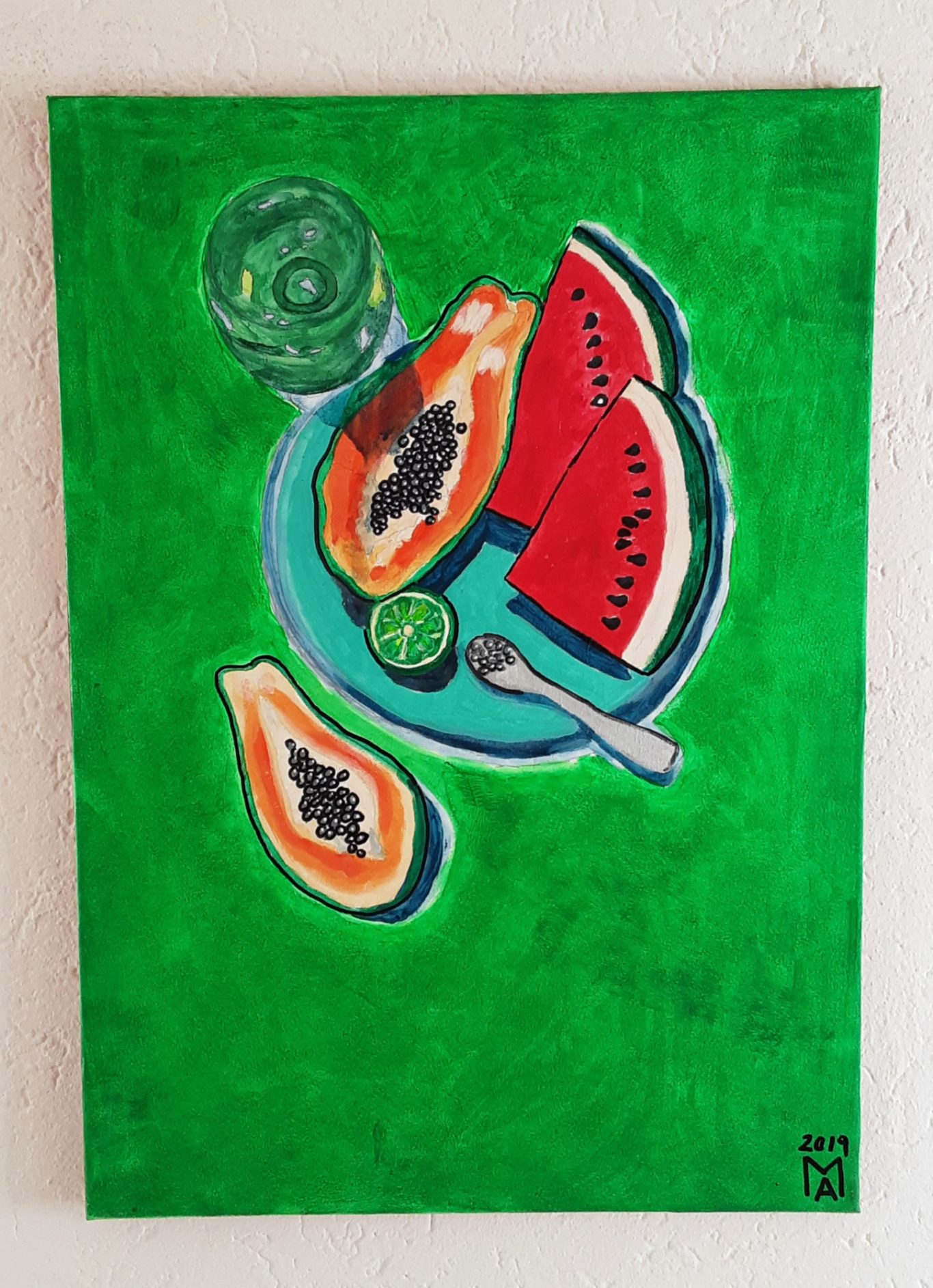 Sommer frühstuck auf der wiese