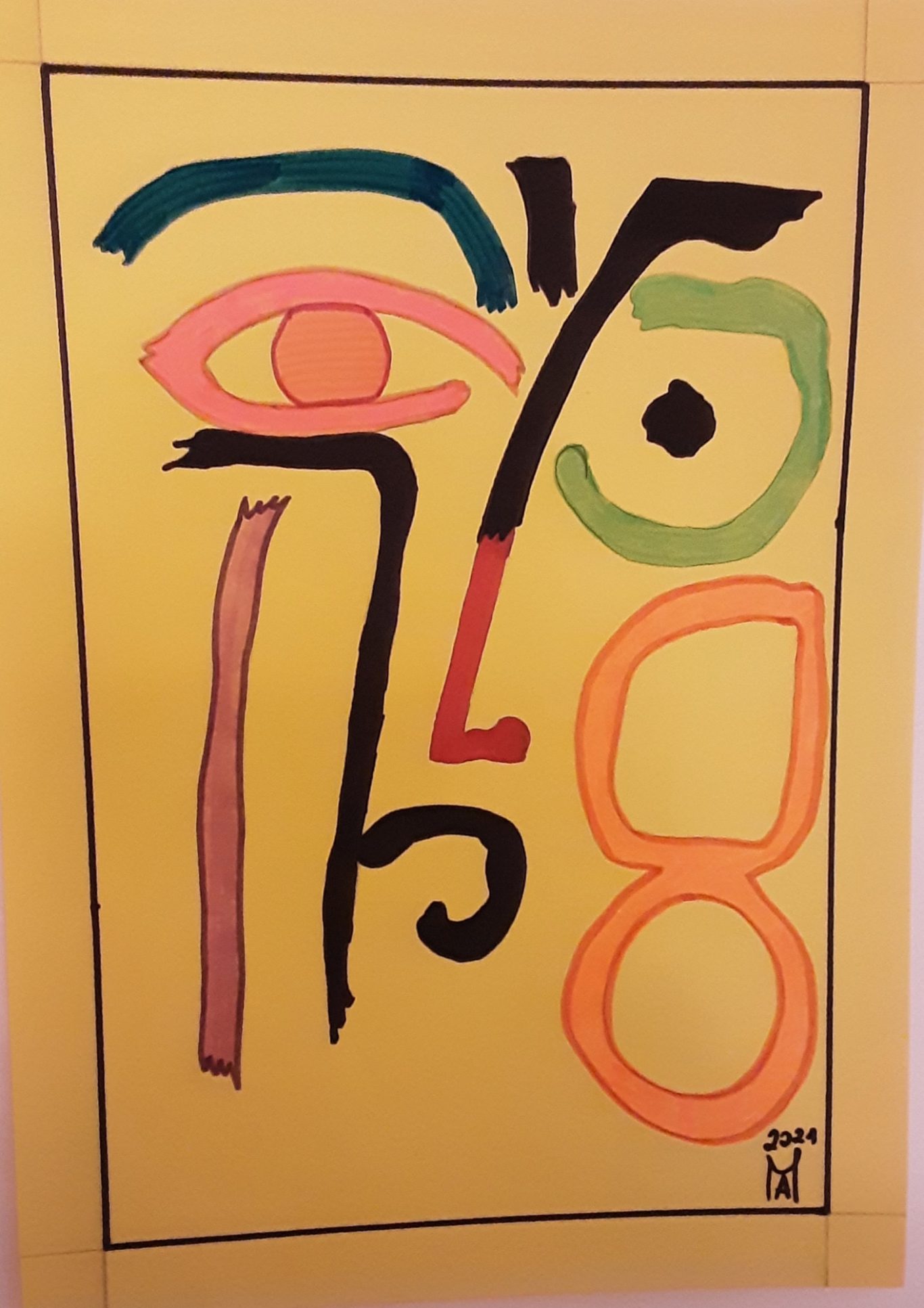 Gesicht voller angst